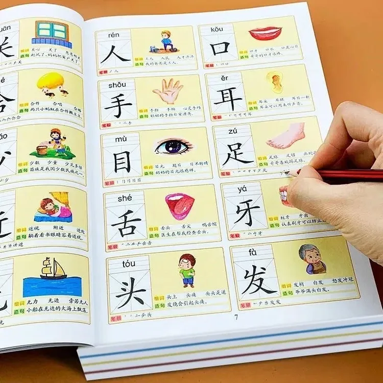 识字大全3000字幼儿园学前启蒙认字神器儿童看图入门识字大王书籍