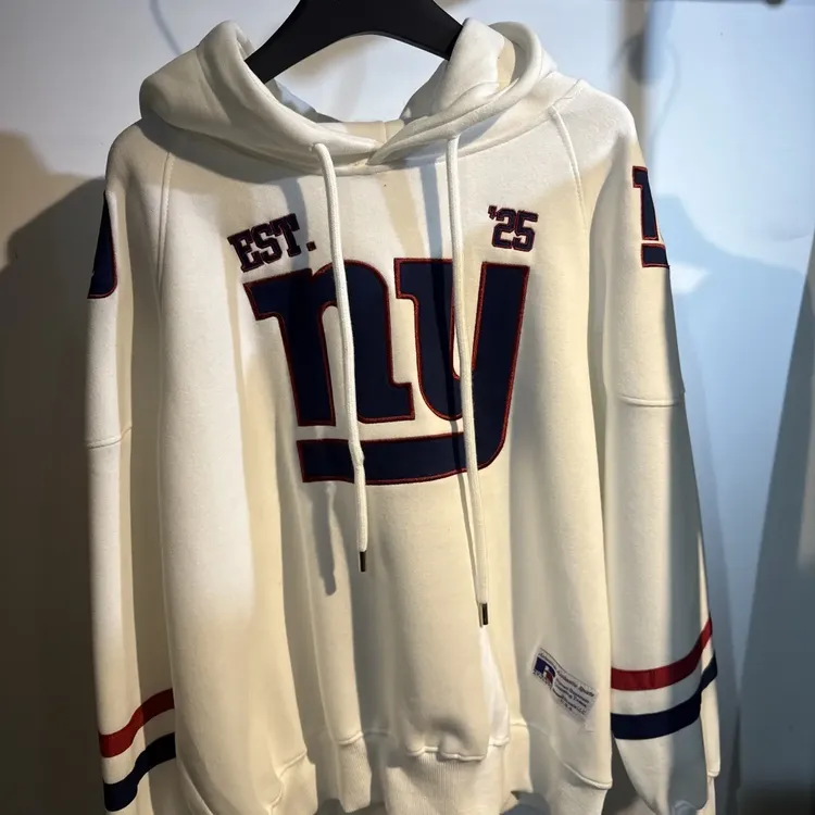 nunususu 潮流简约百搭印字连帽长袖卫衣