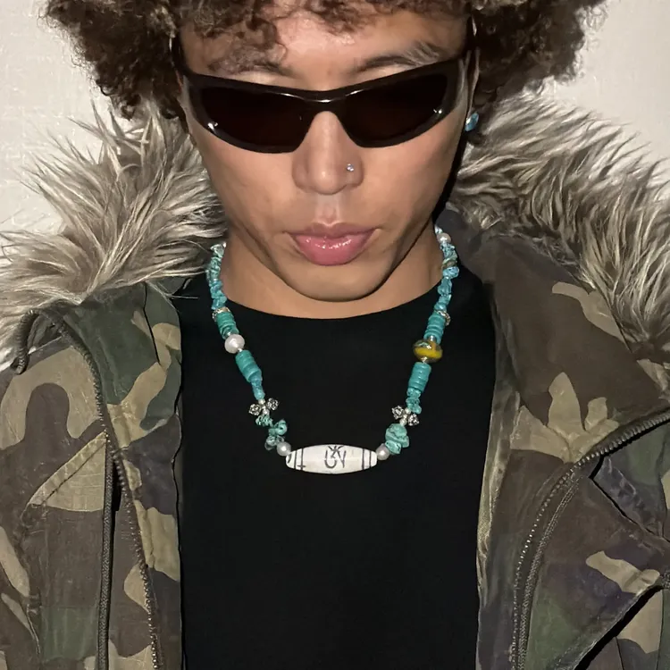 铁合金木质项链 木质 锁骨链小众设计感个性潮款男女同款配饰