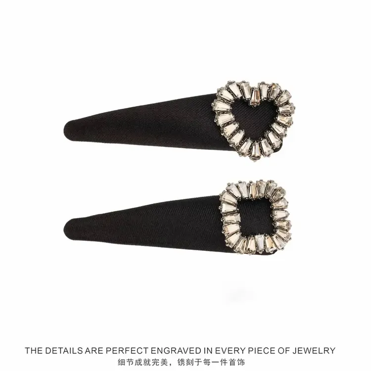 韩式新款ins发饰边夹百搭甜酷黑色气质BB夹蝴蝶结发夹碎发刘海夹