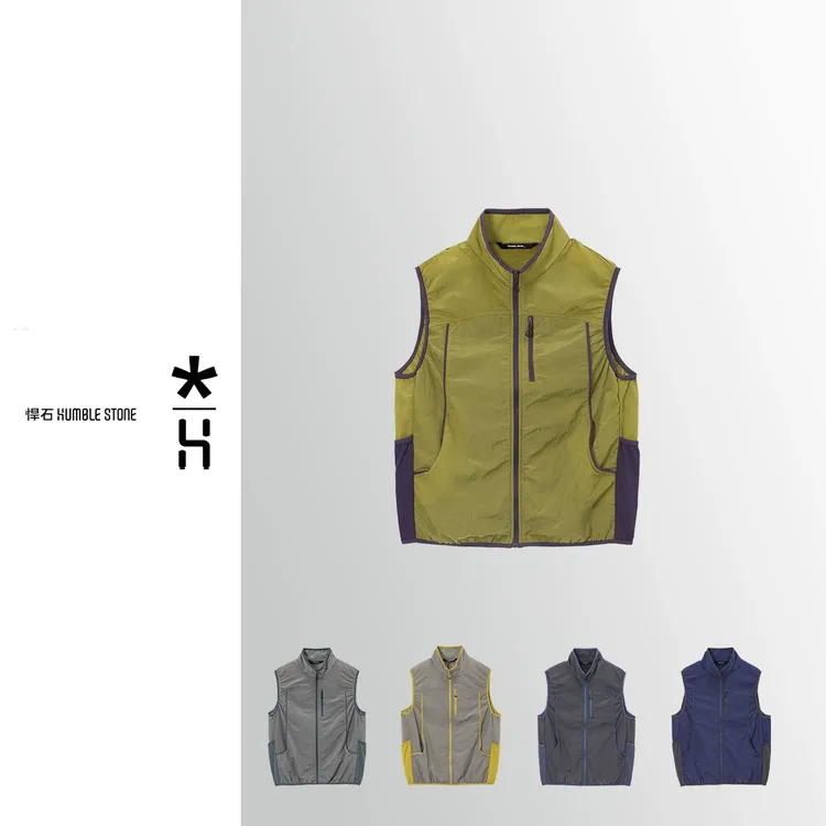 【叠穿神器~山系机能-3D立裁】夏季男女户外休闲登山露营立领马甲