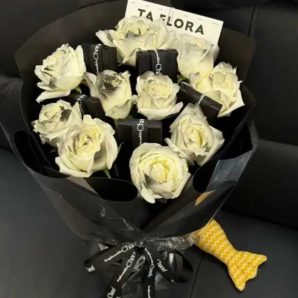 黑骑士玫瑰花束同城鲜花速递送男友生日全国同城配送