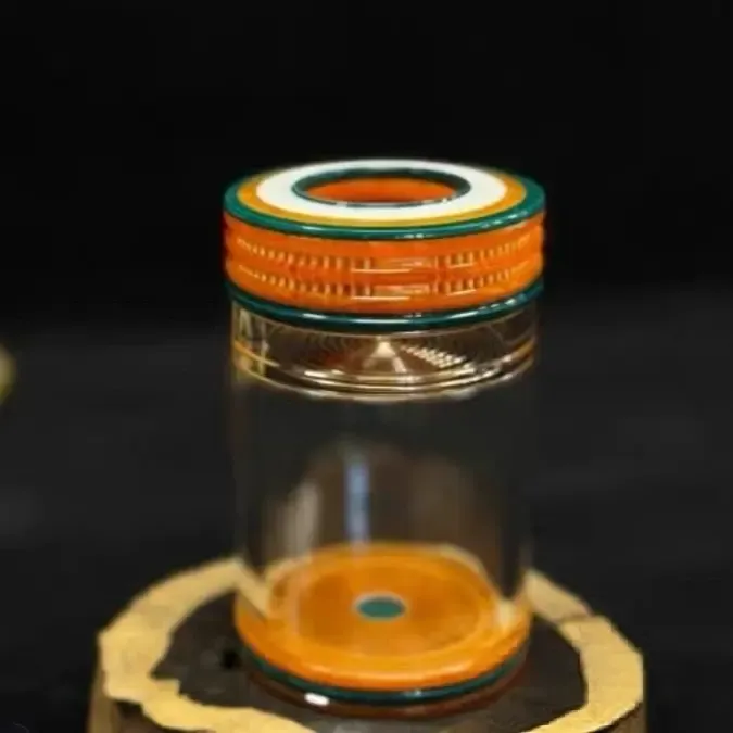 2025 年  新款天津  谭，60老谭唐三彩蝈蝈罐，双竹窗独眼设计