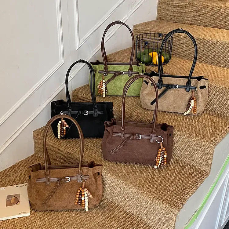 新款托特包软面通勤腋下挎包简约风磁扣潮流高级感百搭时尚感单肩