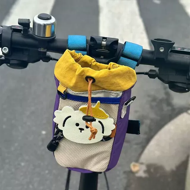 自行车单车骑行挂包可爱露营风前把包水壶杯车把包收纳山地公路车