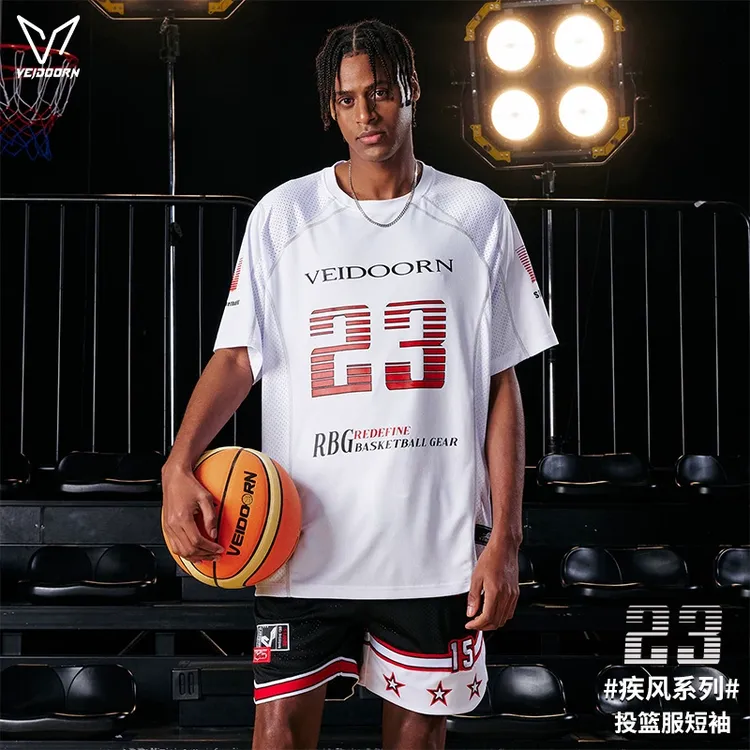 【赴战球员同款】维动疾风短袖投篮服T恤男夏季美式篮球训练服运动