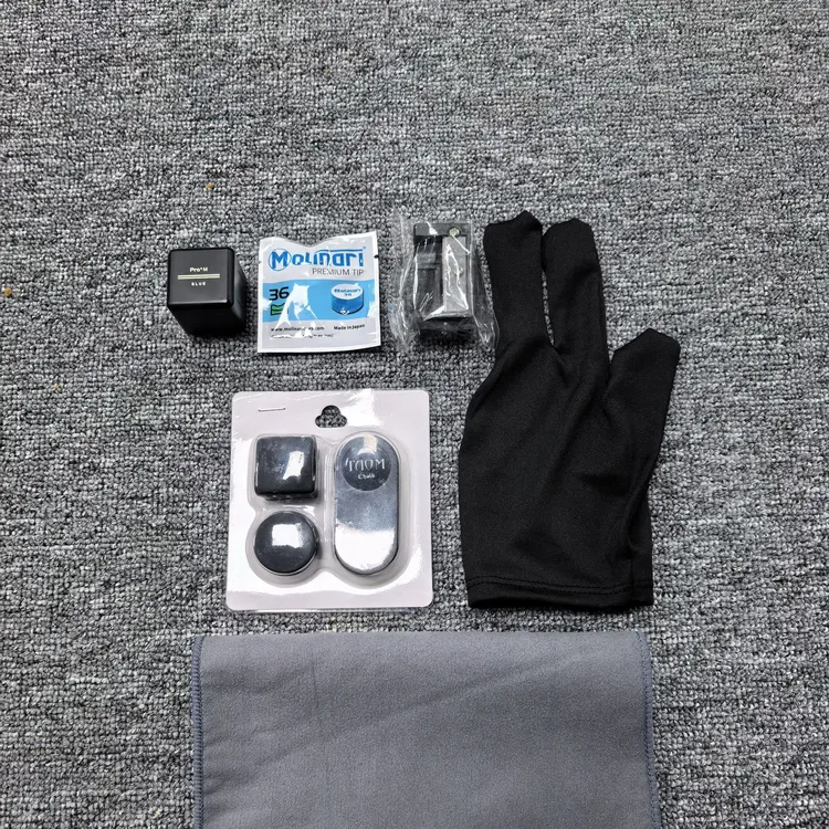 台球配件套装莫丽娜瑞皮头tpPro巧克皮头修理器磁吸巧克夹擦杆布