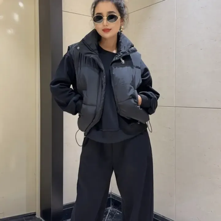 新款三件套加厚加绒休闲风运动上衣裤子马甲套装