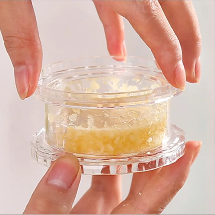 家用塑料捻蒜盒压蒜器蒜泥器蒜蓉器捻蒜盒搅蒜器厨房创意小工具