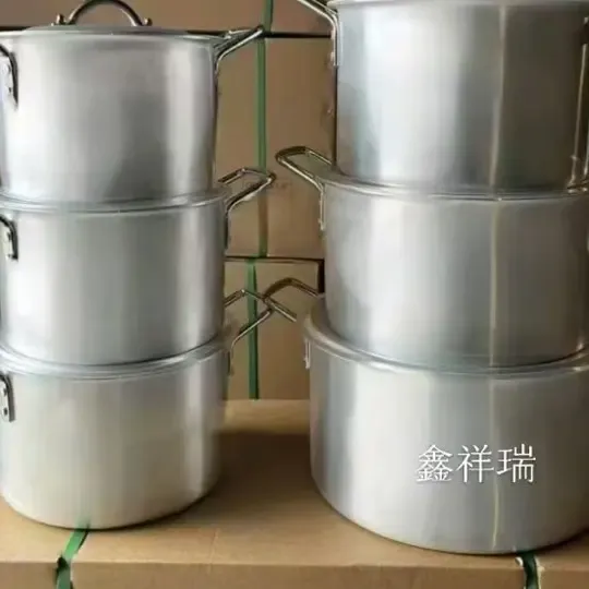 六件套加厚铝锅煮锅汤锅双耳汤锅大容量40kg30kg25kg18kg15kg10kg