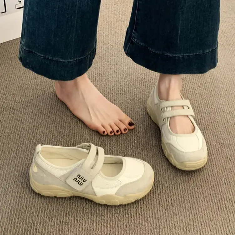 包头运动凉鞋女款2025新款夏季外穿透气德训鞋上班百搭不累脚单鞋