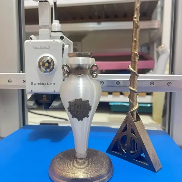 福灵剂试剂瓶diy3d 打印，三段式磁控，3d 打印有小瑕疵，可视频确认