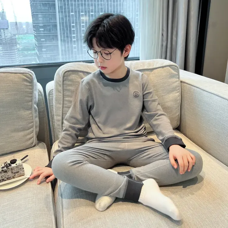 男童秋衣秋裤套装2026新款德绒保暖中大儿童春秋冬款男孩内衣