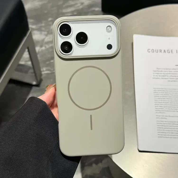 适用苹果17pro柔润手机壳iphone16plus/15磁吸肤感磨砂防摔保护套