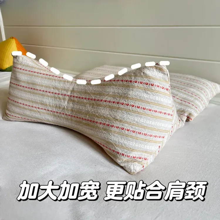 【治颈椎专用】荞麦颈椎枕午睡枕三角枕头荞麦壳成人女生可拆卸枕芯