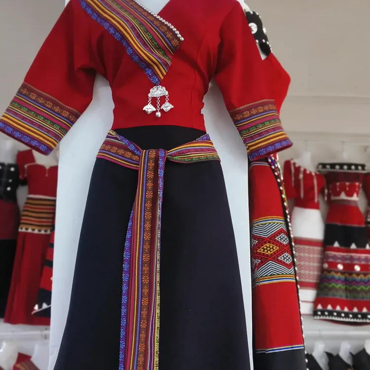 佤族服饰成品套装女士民族风时尚休闲日常与舞台表演装