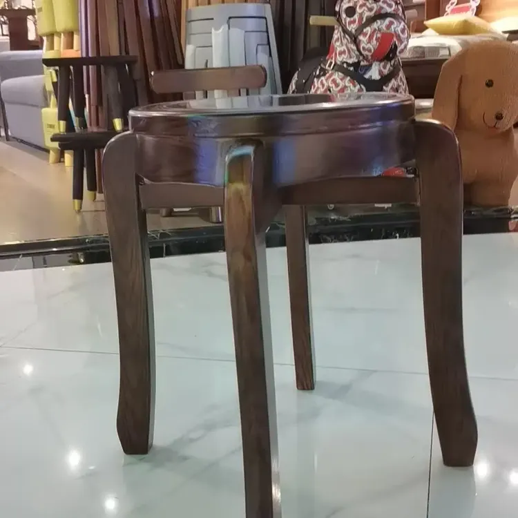 仿古实木酸枝可叠加凳子家用美式新中式酒店古典两用书椅方几角几