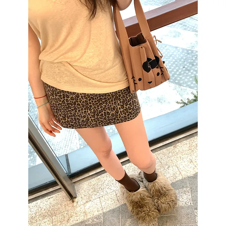 【QIUROUYAO邱肉瑶】Shibuya辣妹*野性×温柔豹纹小短裙