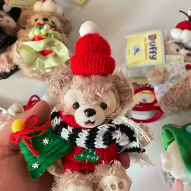 【圣诞限定】超甜圣诞达菲玫玫包包挂件钥匙扣穿搭配饰礼物治愈系萌