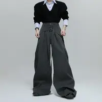 ArguE CulturE小众分割解构西裤宽松休闲竖纹垂感廓形通勤长裤男