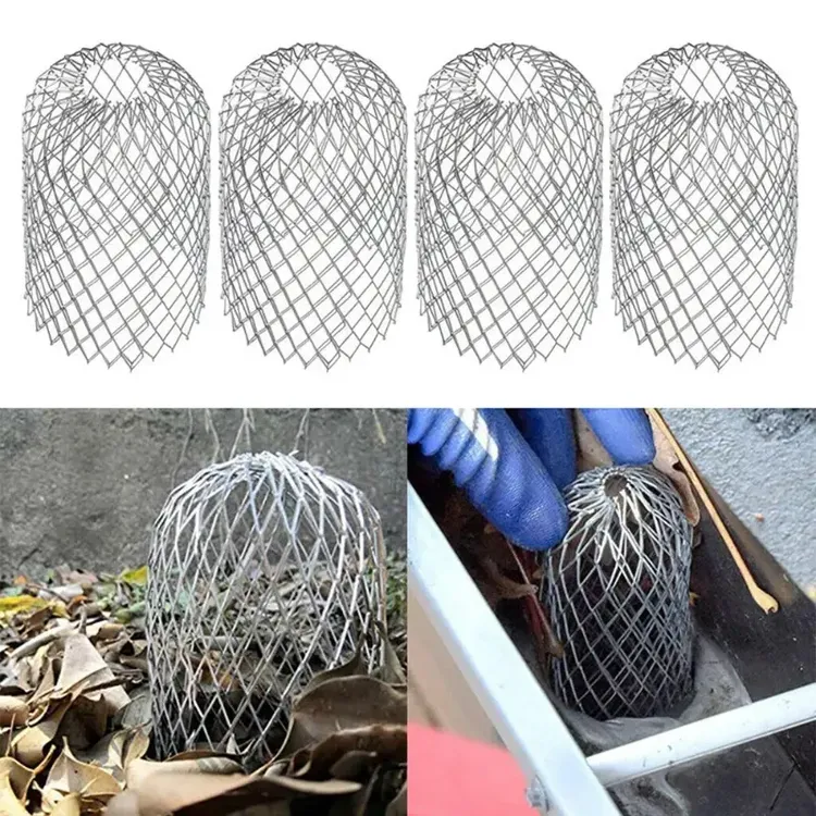 天沟屋檐排水管挡树叶过滤网防堵塞设计地漏过滤网排水口水槽