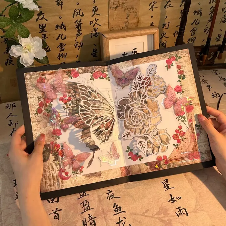 浪漫的秘密花园手工diy镂空蝴蝶立体书全套手工材料包送闺蜜礼物