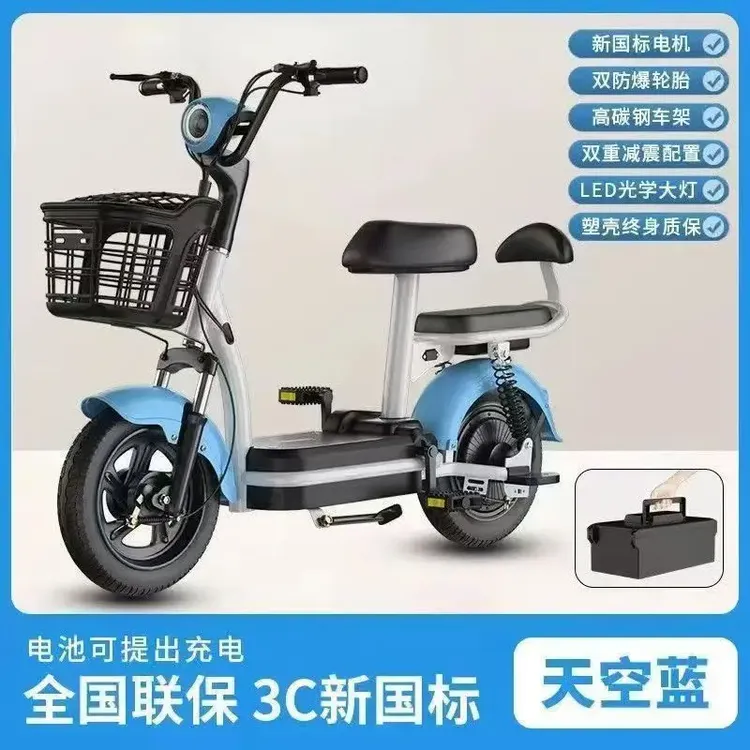 茗育新国标电动车可上牌成人电动自行车48V伏电瓶车男女士代步车