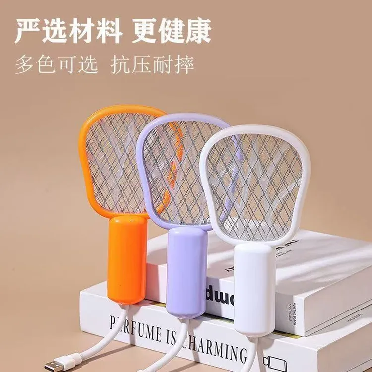 卧室 自动灭蚊户外家用USB便携迷你电蚊拍多功能两用驱蚊网面A389