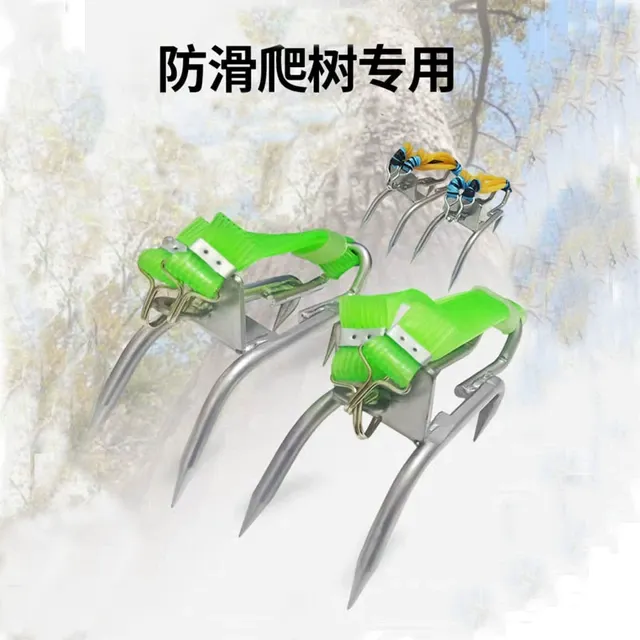 厂家猫爪爬树器脚扎脚扣加强户外采摘猫爪上树工具捉马蜂伐木铁鞋