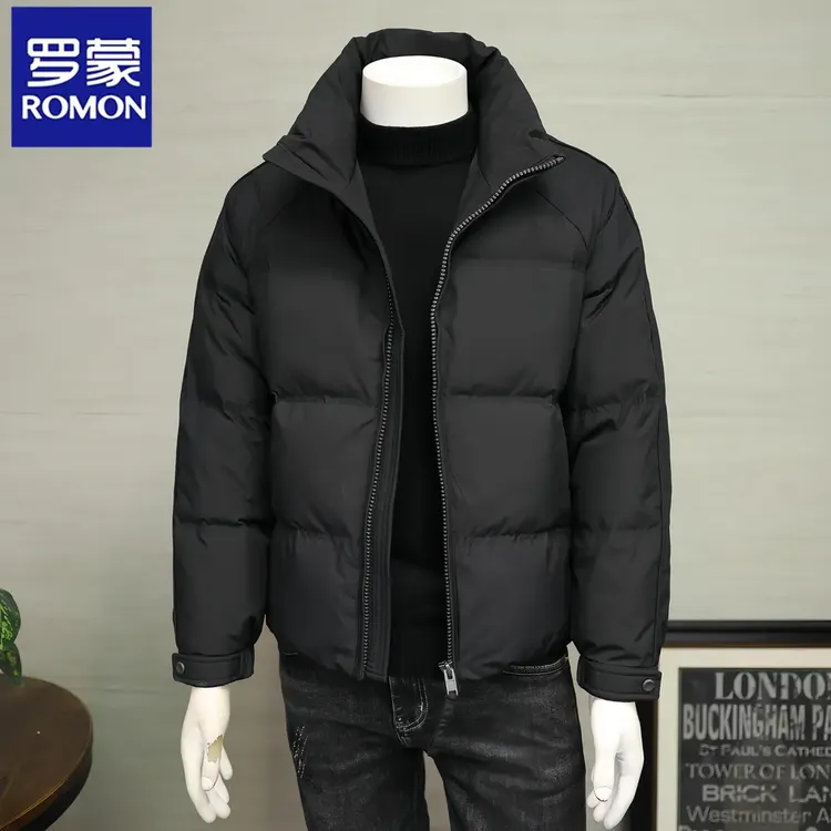 Romon/罗蒙男士立领羽绒服冬新款潮流商务休闲夹克外套百搭保暖潮