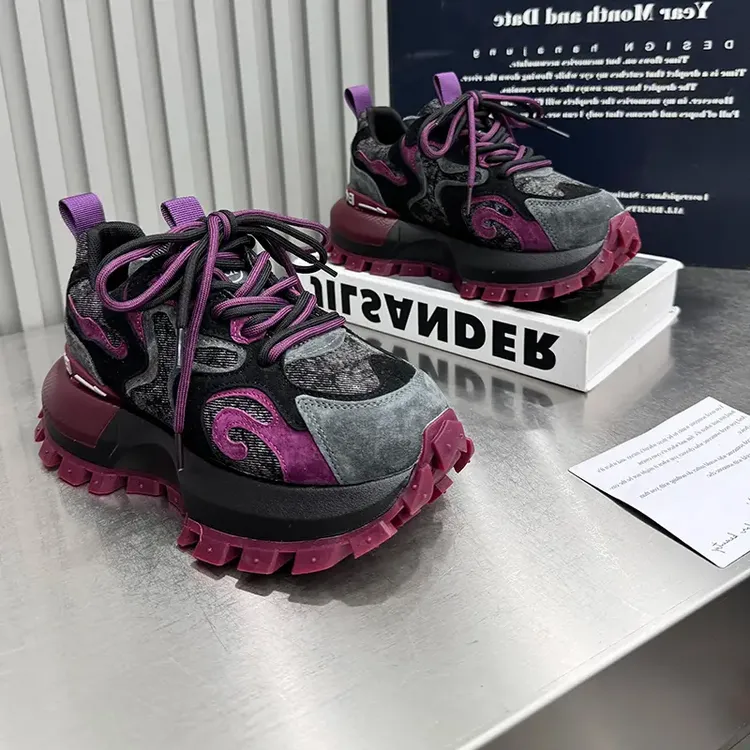 欧货韩版厚底阿甘鞋女2025秋季新款百搭运动时尚休闲老爹鞋网红潮