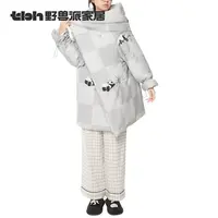 tbh野兽派家居熊猫嘭嘭PANDAPOMPOM加厚磨毛懒人被神器保温轻奢  