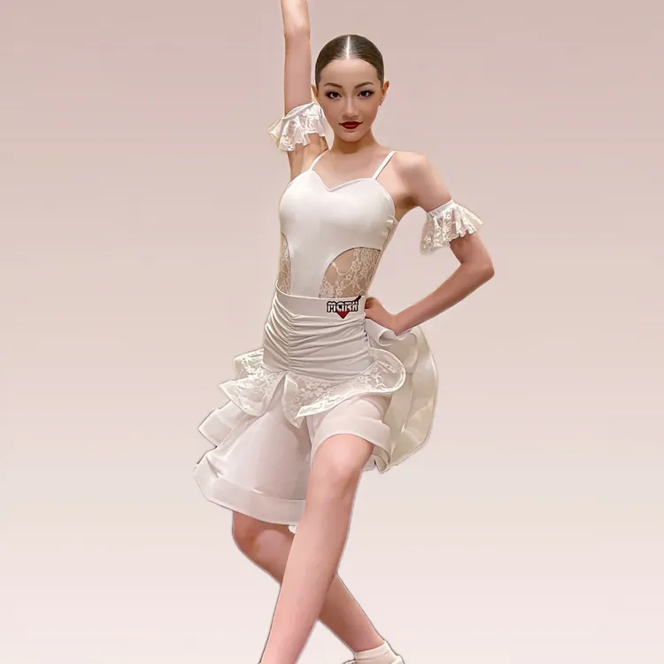 玛珂儿 MARK舞服夏新款拉丁舞服练功服露背吊带练功服