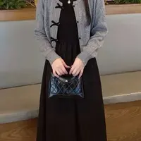 衣凡2559开衫搭配长裙秋冬新款气质连衣裙