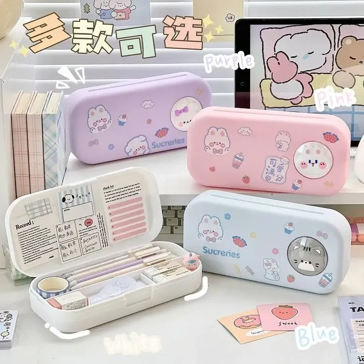 3D文具盒多功能男女孩铅笔盒小学生一二年级幼儿园卡通可爱高颜值