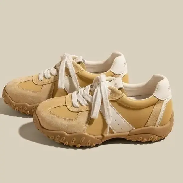 HelloKeKe【元气】6cm跟内增高！小个子定制独立开模德训厚底休闲鞋