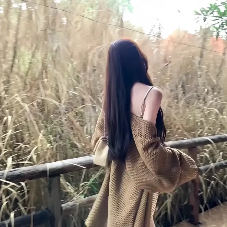 【秋日温柔感】辣妹风套装女条纹吊带连衣裙性感纯欲毛衣外套两件套