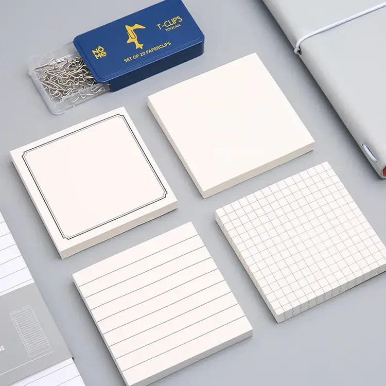 便利贴粘性强可撕办公创意便签纸网格简约n次贴学生用品ins风