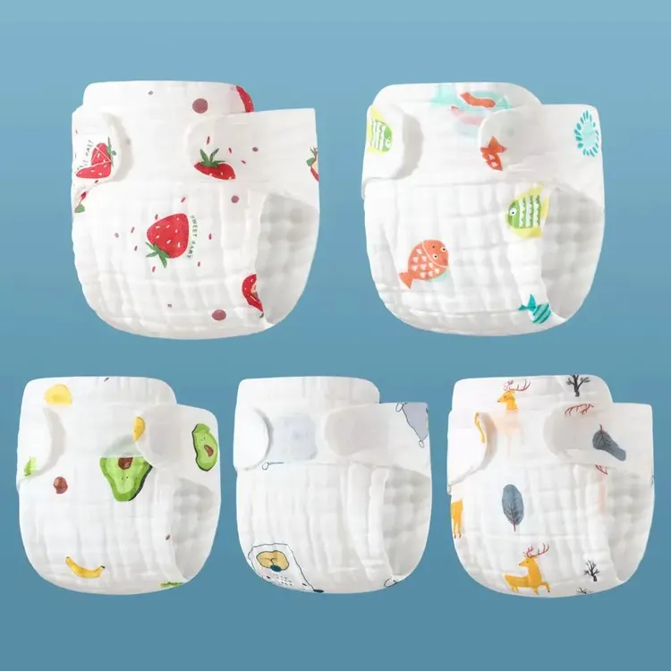 纯棉纱布尿布一体式尿布可水洗透气尿戒子婴儿宝宝专用四季款尿布