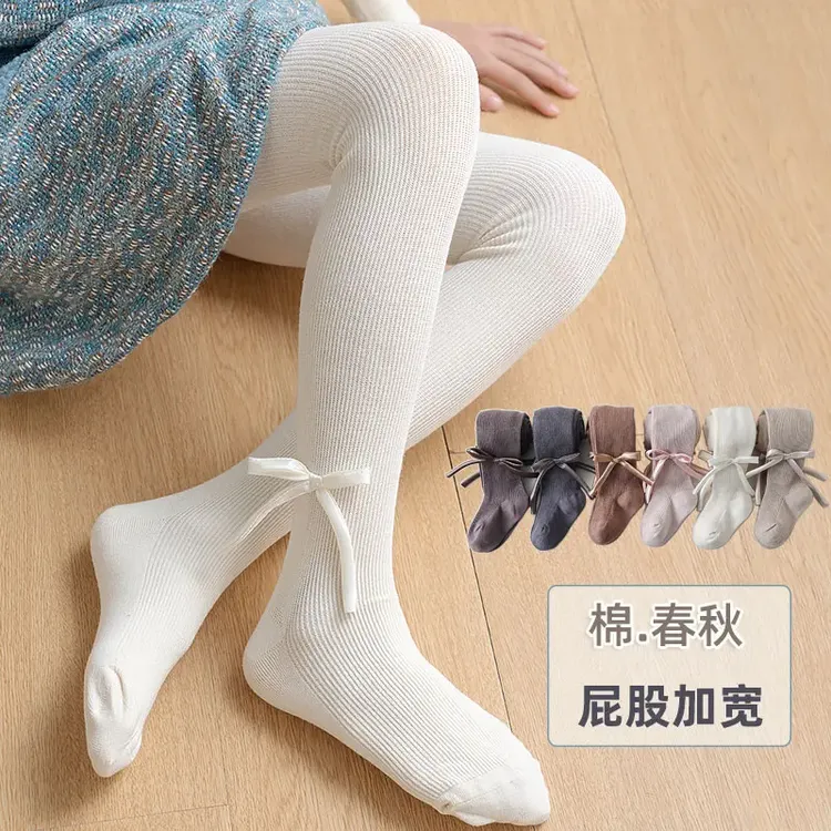 婴儿连裤袜新生儿春秋款打底袜小女童大屁屁连脚薄款棉袜宝宝连体