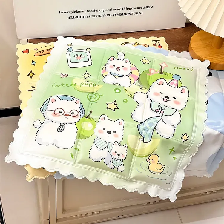 夏季卡通可爱办公室冰垫教室免注水坐垫宠物屁垫降温又透气冰凉垫