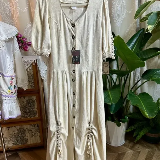 千村vintage古着奥地利巴伐连衣裙