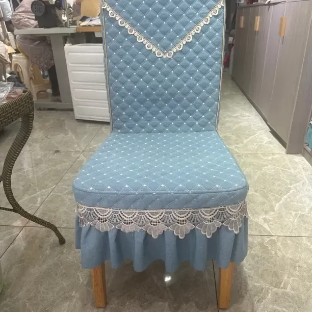 加厚防滑餐椅套（一套六个）订制款