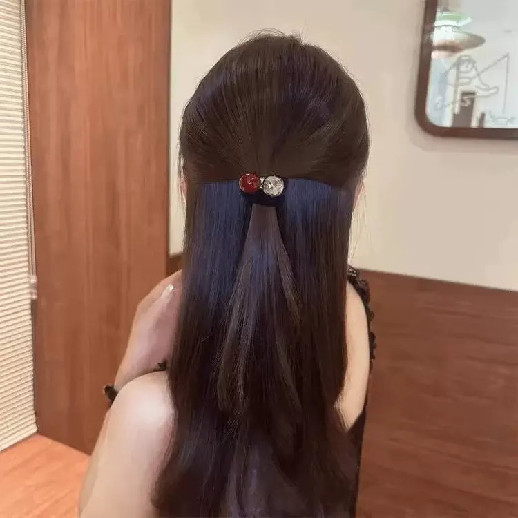 蝴蝶结2025新款感水头绳女小香风高马尾发绳丸子头皮筋发圈头饰
