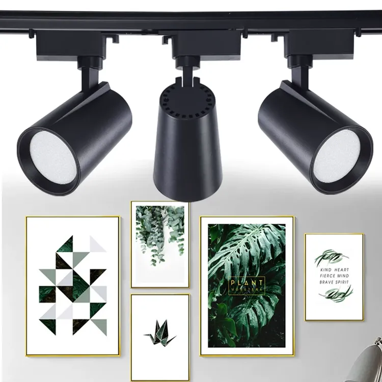 散光轨道灯15Wled拍照补光灯店铺商用超亮筒灯5000K服装店24W射灯