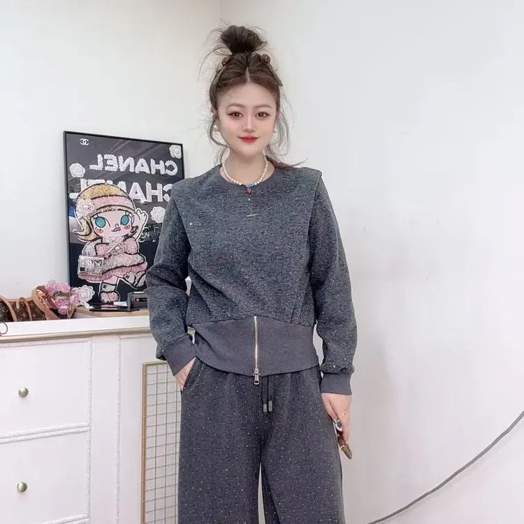 时尚洋气满天星显瘦休闲套装