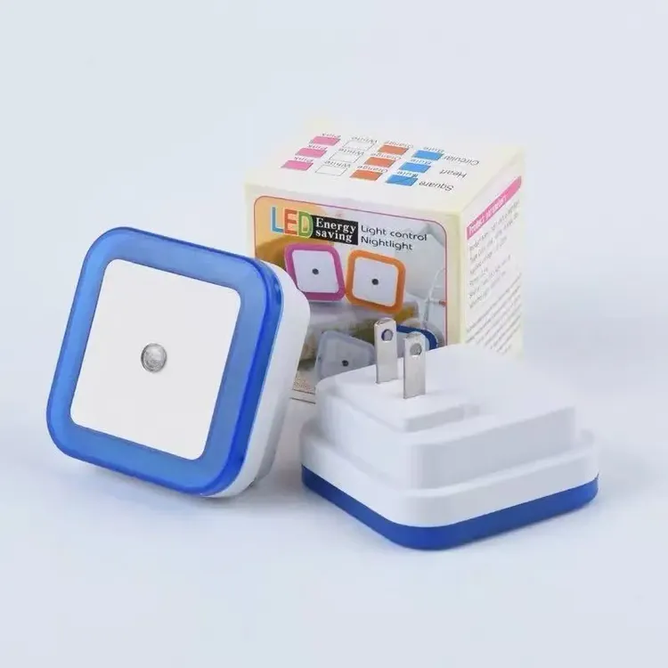 方形小夜灯LED光控室内感应床头灯智能家居灯插电商品图
