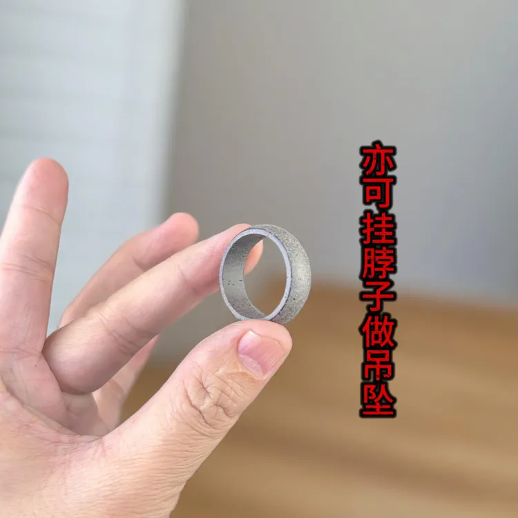 雷击枣木玉化素戒，典雅别致，小巧精致戒指手工情侣复古简约