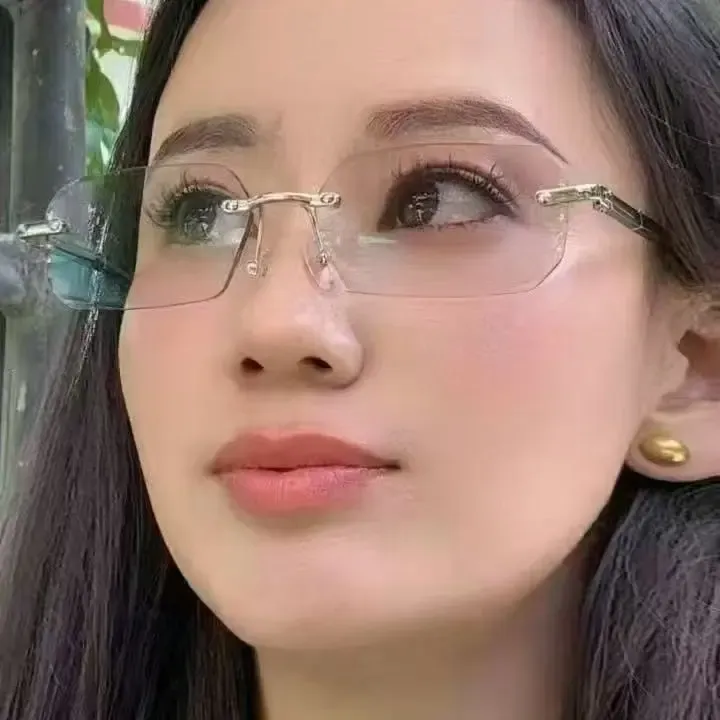 平光渐变气质韩版防蓝光变色眼镜