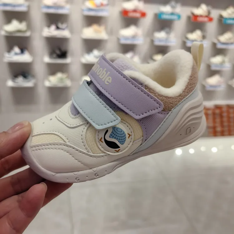 冬季加绒透气防滑学步鞋男女宝宝机能鞋